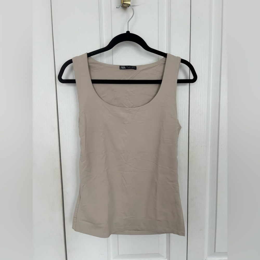 Zara Women's Beige Tank Top